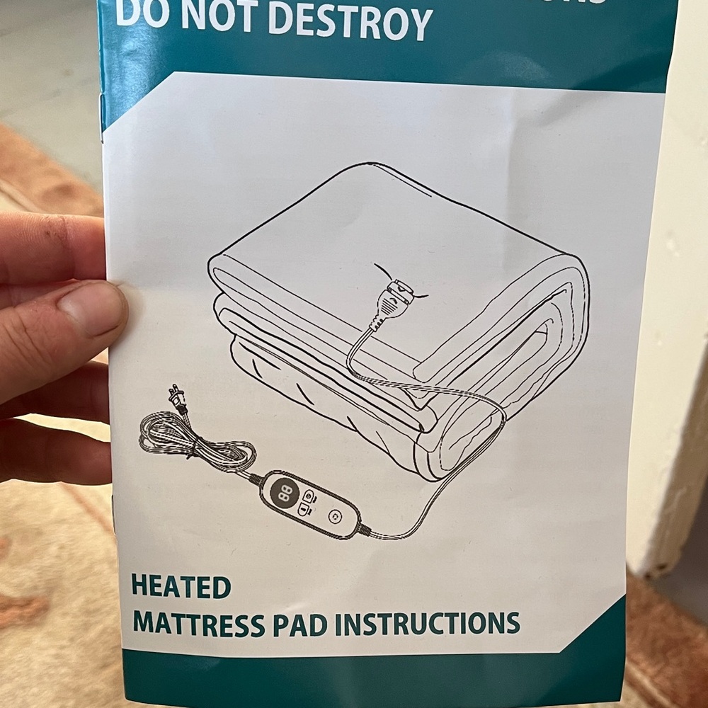 California king Heated Mattress Pad NIB